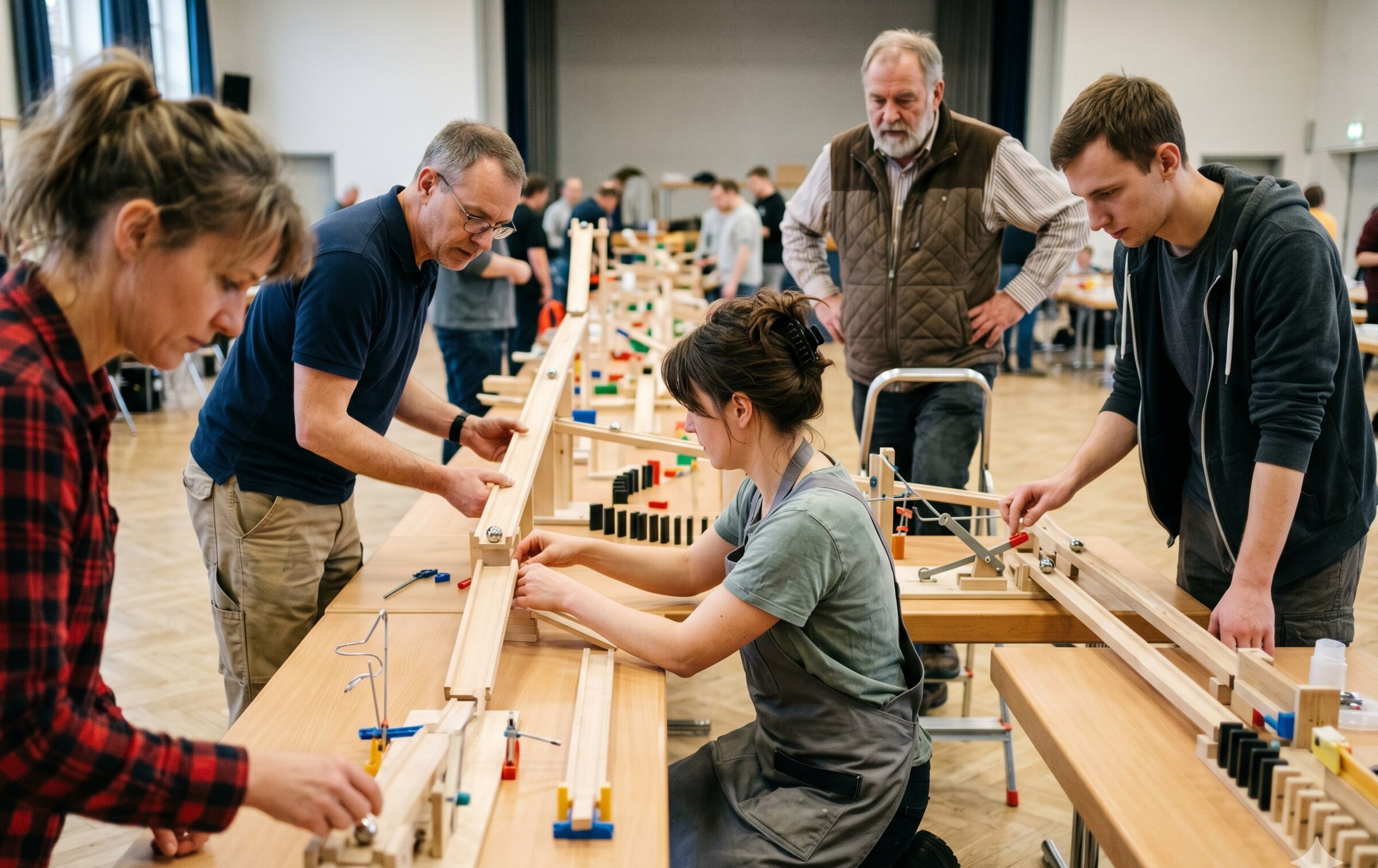 XXL Kettenreaktion: spektakulär während des Teamevents